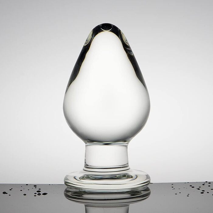 Анальний розширювач зі скляним конусом Kristall (6 см) для жінок та чоловіків