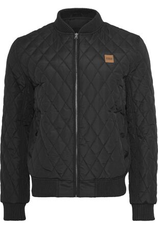 Чоловіча стібана куртка Urban Classics Diamond Quilt Jacket, великий розмір 4XL, чорна