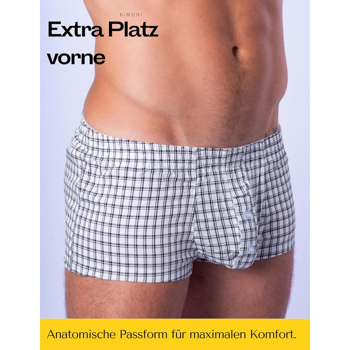 BIMONI Боксер чоловічий з бавовни, низька посадка, сексуальний, труси, білий, розмір M