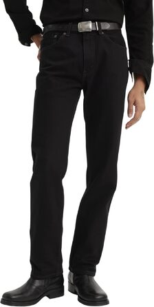 Чоловічі джинси Levi's 505 Regular Fit чорного кольору, розмір 34W/32L