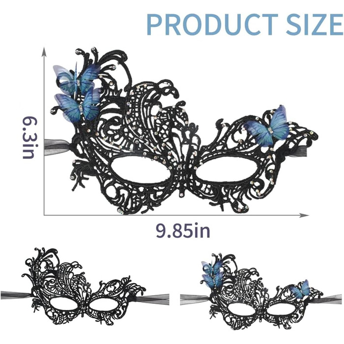 Маска для карнавалу метелик, 2 шт., антична маска для жінок та чоловіків, VYNYJOAN