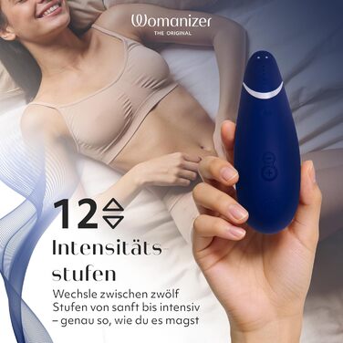 Womanizer Premium: вібратор для клітора з ефектом тиску | Інтимна іграшка для жінок | Чорний