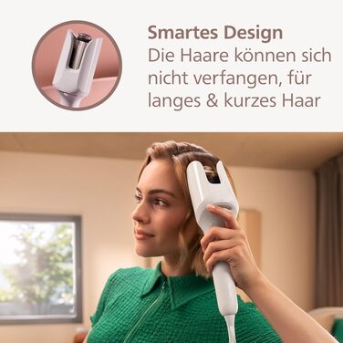 Автоматичний стайлер для завивки волосся Philips 8000 Series, 27 варіантів укладки, чорний (BHB968/10)