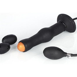 Анальний дилдатор-яйце з силікону ZDJBFA, великий овоїд, для дорослих, чорний