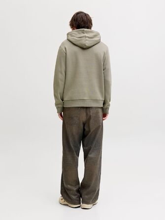 Чоловічий худі з капюшоном JACK & JONES Mae Logo Hoodie (розмір S, колір Vetiver)