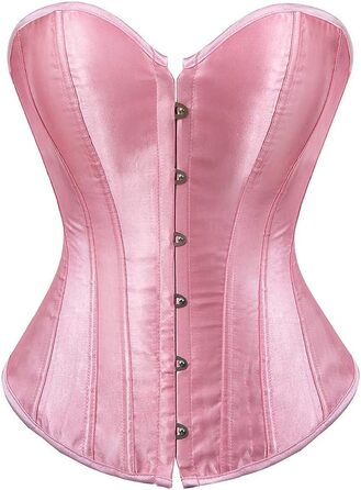 Корсет Daen Korsett великого розміру, сексуальний корсет, топ, спідня білизна (S, Рожевий)