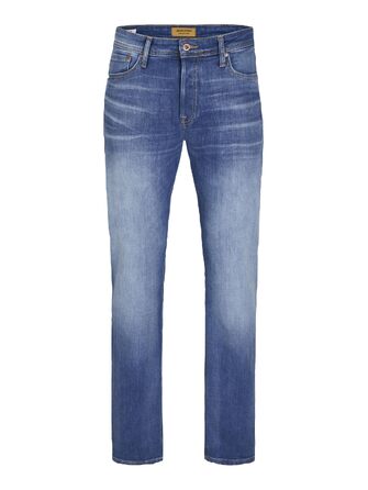 Чоловічі джинси Jack & Jones Comfort Fit JJIMIKE синього кольору (Blue Denim), розмір 36W/34L