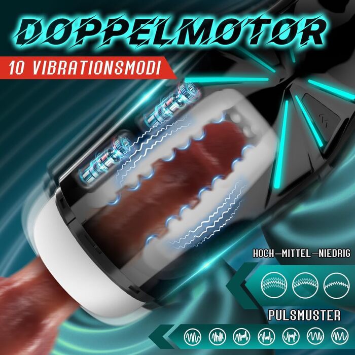 Масажер для чоловіків з 7 режимами всмоктування та 10 вібраційними режимами, Blowjob з 6 повітряними отворами, 3D вагіна, секс-іграшка для чоловіків