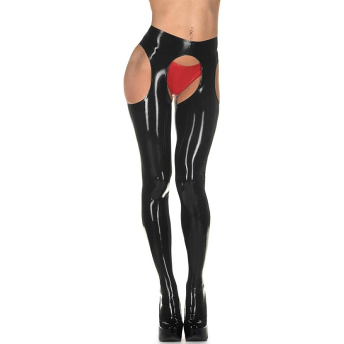 Латексний костюм Palace Civet з еластичними шортами та легінсами для чоловіків, 0,4 мм, середній розмір