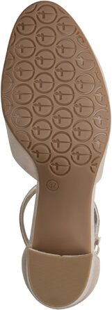 Жіночі шкіряні туфлі-човники Tamaris Wide Fit з ремінцем, бежеві, розмір 38 EU
