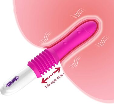 Автоматичний мастурбатор-пістолет з 10 режимами вібрації, телескопічною функцією, реалістичним заходом. Іграшка для дорослих для жінок, фіолетовий