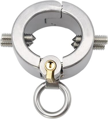 Металевий ходовий розтягувач з 4 шипами та замками. Набір для чоловіків. Сріблястий колір. Інтимні іграшки для дорослих.