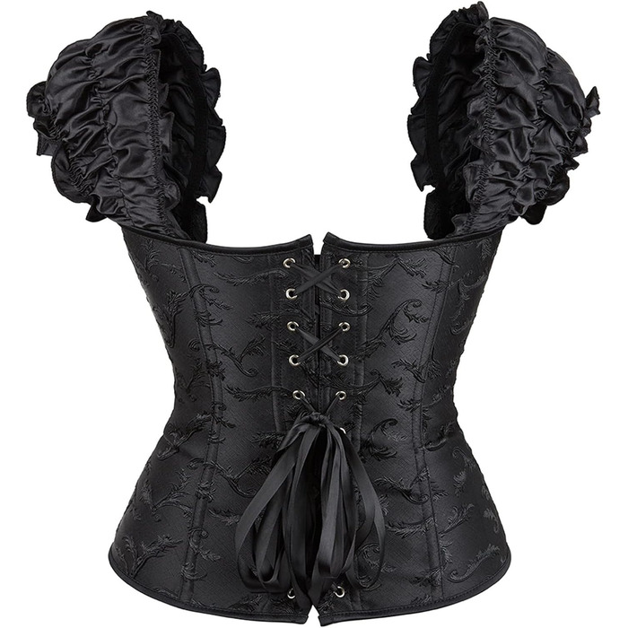 Чорний топ-бюстгальтер Korett для жінок, з шнуруванням, розмір XXL, для вечірок та роботи