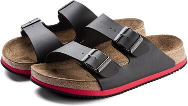 Сандалії Birkenstock Arizona Superlauf чорно-червоні, розмір 42 EU