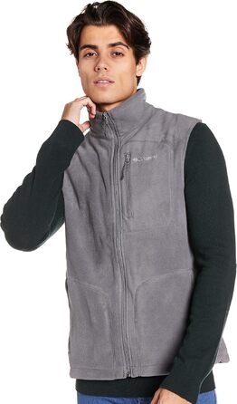 Чоловічий флісовий жилет Columbia Fast Trek Fleece Vest, сірий (City Grey), сезон Осінь-Зима 2024/2025