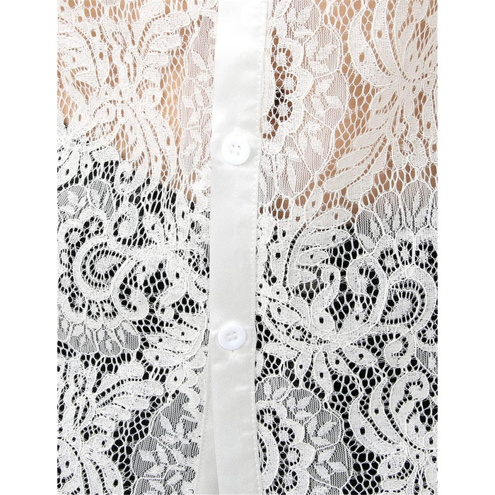 Чоловіча сорочка сітка Bollrllr, прозора, мереживна, для вечірок та клубів