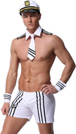 Костюм покоївки FENXIXIONE: сексуальний комплект нижньої білизни з краваткою та боксерами (одно розмір)