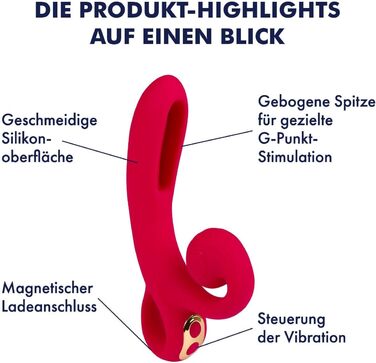 Вібратор EIS, Силіконовий Зайчик з Датчиком Чутливості, 18 см, Водостійкий (IPX7), Перезаряджуваний, 2 Мотори з 7 Програмами, Безпечний для Шкіри, Датчик Чутливості в Стволі