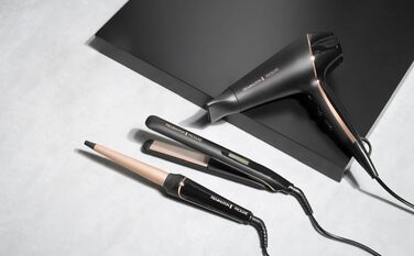 Випрямляч для волосся Remington PROluxe Midnight S9100B з керамічними пластинами 110 мм, OPTIheat, 150-230°C
