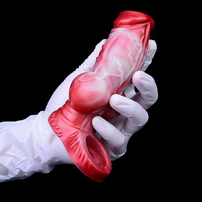 Реалістичний пеніс для собак з рідкого силікону TDLPlus – секс-іграшка для чоловіків та пар, розширювач пеніса