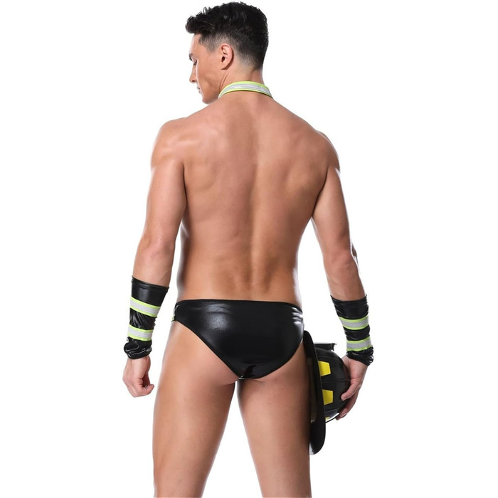 Костюм для рольових ігор FENXIXIONE: сет сексуального дворецького/лікаря/пожежника (боксерські шорти, краватка)