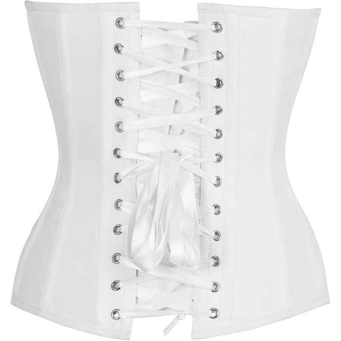 Корсет Daisy Corsets жіночий, бавовна, сталеві ребра, Overbust, XL, білий