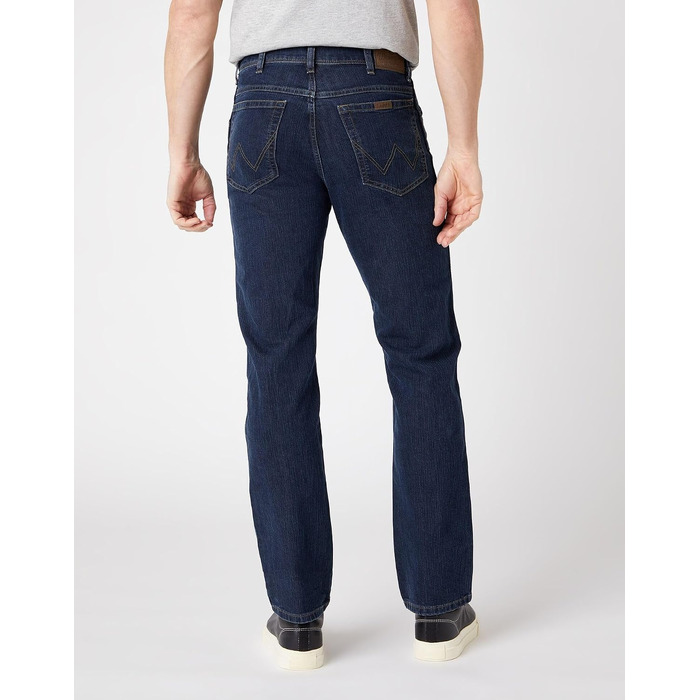 Чоловічі джинси Wrangler Regular Fit Durables Stonewash, темно-сині (Darkstone Blue), 33W / 32L