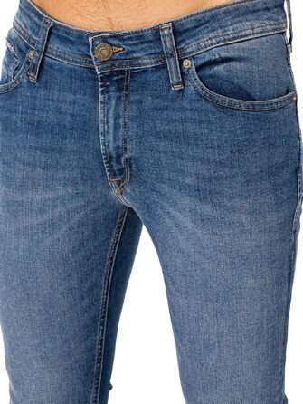 Чоловічі вузькі джинси Skinny Jack & Jones JJILIAM JJORIGINAL синього кольору, 36W / 32L