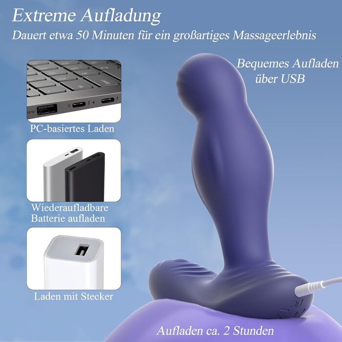 Анальні вібратори BDSMYEE: набір з пультом дистанційного керування, 10 режимів, 360° обертання. Для чоловіків.