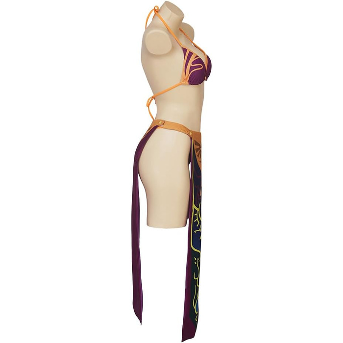 Косплей-костюм принцеси MelangCos, сексуальна спідня білизна для жінок та дівчат 3XL, фіолетовий