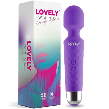 Вібратор для жінок Lovely Wand Violett - 20 режимів, акумулятор, водонепроникний