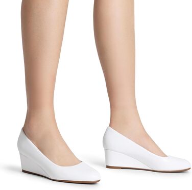 Жіночі туфлі-човники DREAM PAIRS із закритим носком, білі, розмір 43 EU