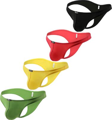 Слідки чоловічі iKingsky Cheeky з виступаючим дизайном, напіввисока талія, 4 шт. (XXL)