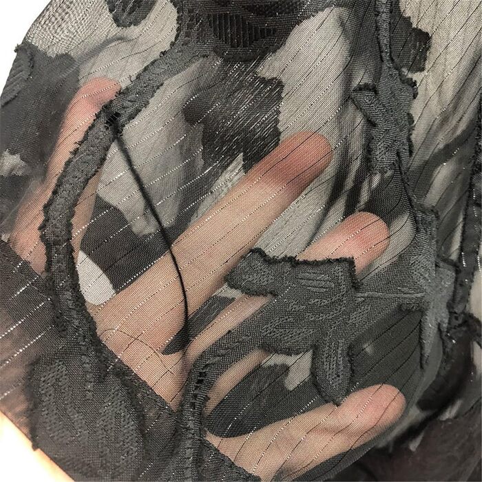 Прозора сорочка з короткими рукавами для чоловіків, чорна, квітковий принт, розмір EU L (Tag 2XL), 85 кг