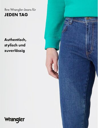 Чоловічі джинси Wrangler Regular Fit Regular - середня посадка, колір Darkstone (чорний), розмір W38 L30