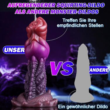 Силіконовий дildo-дракон зі спреєм, 19 см, анальний плаг для жінок та чоловіків