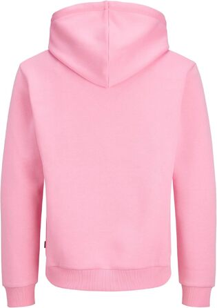 Чоловічий худі JACK & JONES Mae однотонний з капюшоном, колір Prism Pink, розмір S