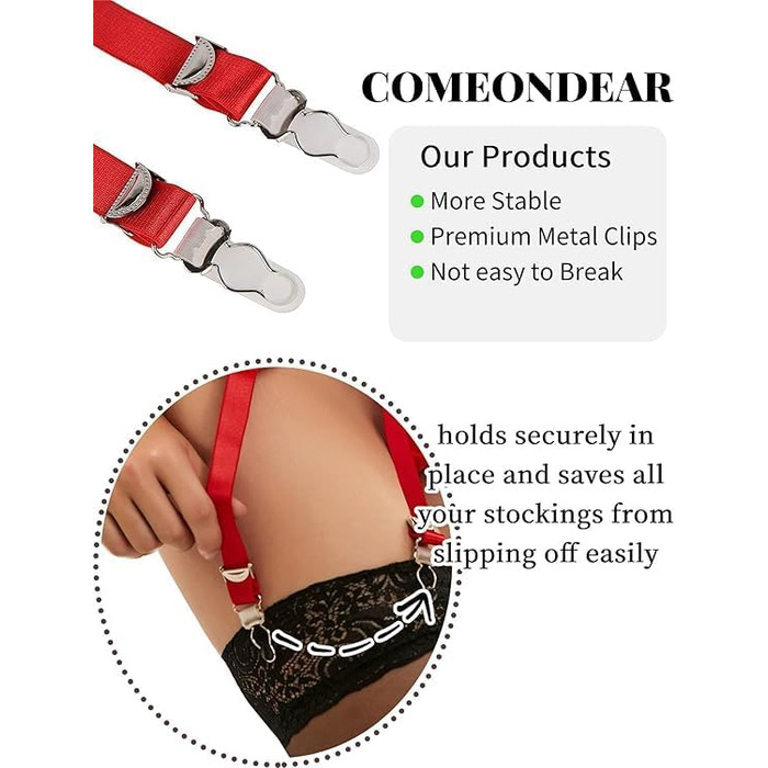 Гарнітур корсетний з стрічками для жінок, великі розміри, білий (XL-XXL, червоний)