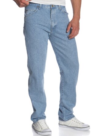 Чоловічі джинси Wrangler Original Regular Bootcut Fit 13Mwz, колір Rough Wash Indigo, Stonewashed (34W / 31L)