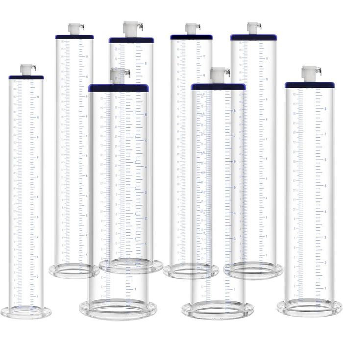 Аксесуари для пеніс-помпи LZYLWC з лазерним гравіюванням розмірів - комплект для апгрейду та заміни, циліндр пеніс-помпи з акрилу для збільшення та ерекції пеніса (A/9 * 1.75inch)