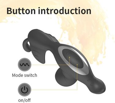 Вібратор для чоловіків PINTLE з 7 режимами вібрації, анальний плагін, вібратор для анусу з функцією імпульсу, секс-іграшки для чоловіків, парні секс-іграшки, бутплъг