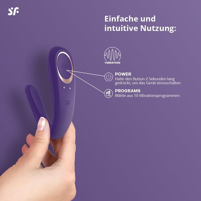 Satisfyer Paar-Vibrator: вібратор для пар | Медичний силікон | Стимулятор для жінок та чоловіків