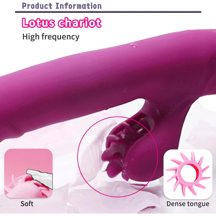 Вібратор для жінок Rabbit з 9 функціями та режимом нагріву (рожевий)