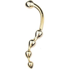 Металевий анальний плагін з нержавіючої сталі - дилдо для дорослих, унісекс. Іграшка для секс-ігор, мастурбації. Довгий бат-плаг, секс-машина.