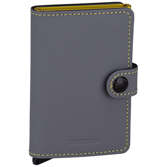 Гаманець-кардхолдер Secrid Miniwallet Matte унісекс, сіро-лаймовий (10.2 x 6.5 x 2.1 см)
