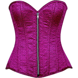 Корсет Daisy Corsets з двокольорового жабо з сталевими ребрами, Overbust, для жінок