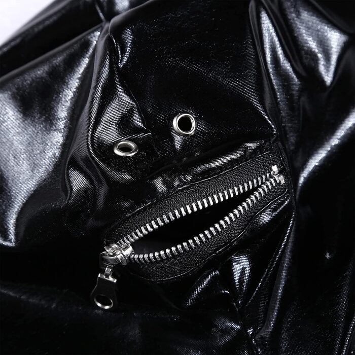 Чоловічий комбінезон з лакованої шкіри з довгим рукавом, чорний. Костюм-комбінезон Freebily для вечірок, клубів, еротичної білизни. Розмір XL