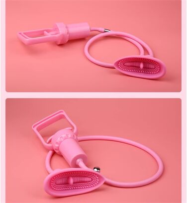 Вакуумний жіночий секс-іграшка для стимуляції клітора та вагіни, рожева