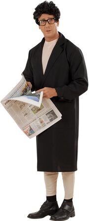 Костюм для вечірки холостяка: чоловічий костюм з оголеним торсом та пальто, S 48, карнавальний костюм для дорослих, JGA, вечірка холостяка, сексуальний костюм