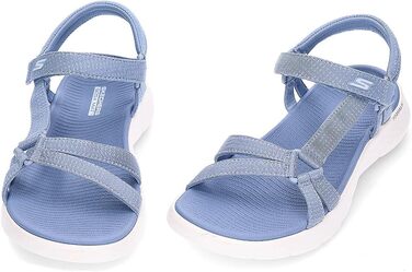 Жіночі сандалі Skechers Go Walk Flex, сині, текстильні (розмір 39 EU)